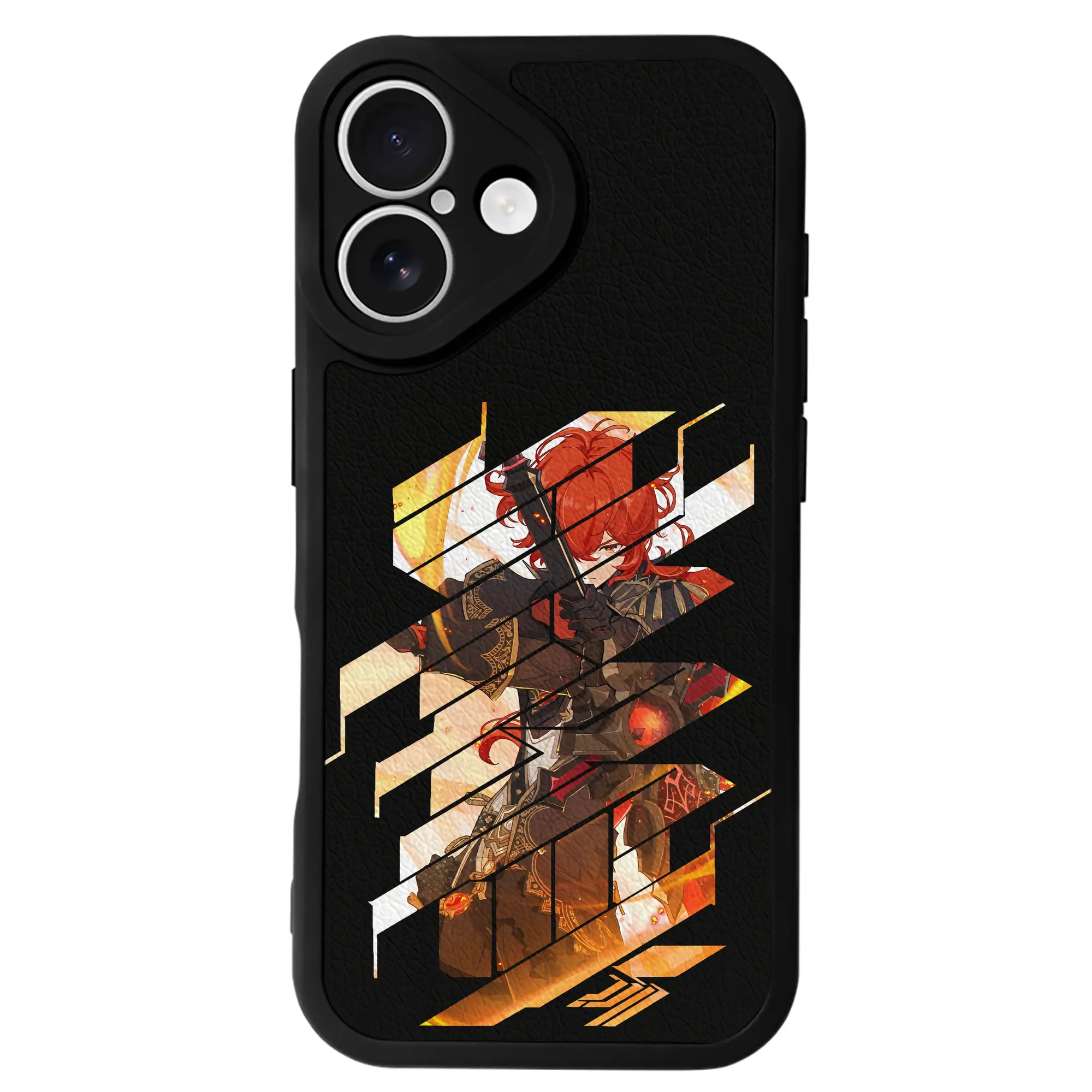 原 神 グッズ ディルック - IPhone 16シリーズ対応 ・ シリコンスマホケース ・ レザー調 ・ 高精度フィット ・ 耐衝撃 ・ ワイヤレス充電対応 ・ 精密カット